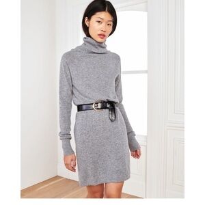 J Crew Long Turtleneck Alpaca Sweater Dress sz XS